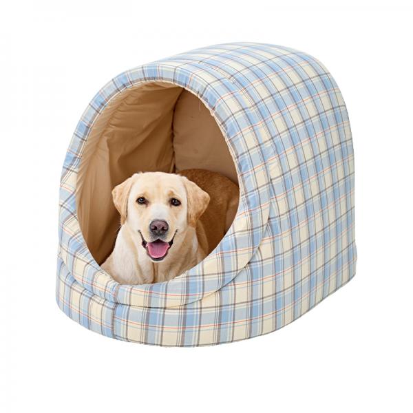 さわやかコットン ドームベッド（旧：さわやかマリンドームベッド） M・マルチチェック・モデル体重27.5㎏