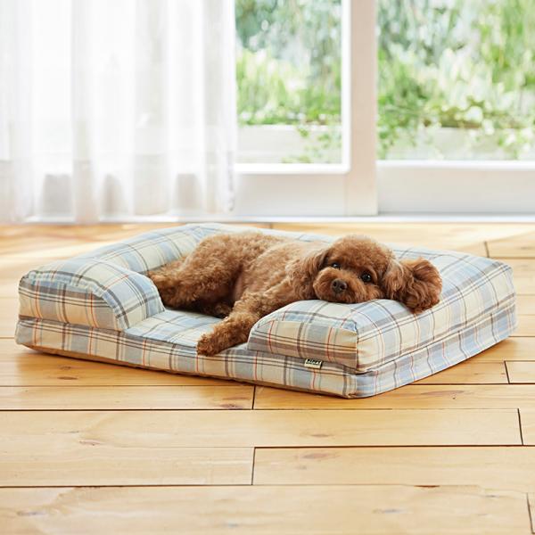 さわやかコットン スクエアソファー（旧：さわやかマリン　スクエアソファー） SS・マルチチェック・モデル体重3.3㎏