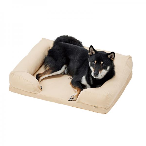 さわやかコットン スクエアソファー（旧：さわやかマリン　スクエアソファー） S・サンドベージュ・モデル体重14㎏