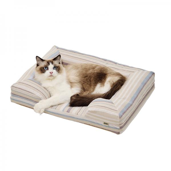 さわやかコットン スクエアソファー（旧：さわやかマリン　スクエアソファー） SS・ストライプ・モデル体重4.1㎏