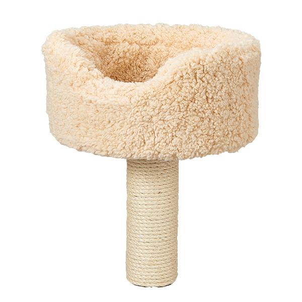 キャットベーシックタワー(高さ126cm　据え置き型　スリム　ハウス　多頭飼い) 【カップ用カバー・ボア】カップの汚れ防止や、ボロボロになったカップの目隠しに。サッと外して洗えます。（手洗い）