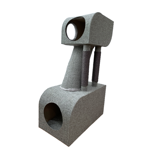 つながるトンネルタワー(高さ112cm　据え置き型　多頭飼い　大型猫) 