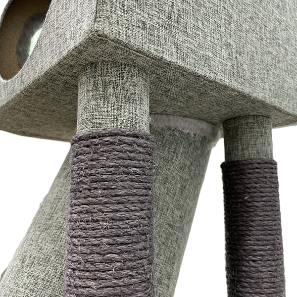 つながるトンネルタワー(高さ112cm　据え置き型　多頭飼い　大型猫) 