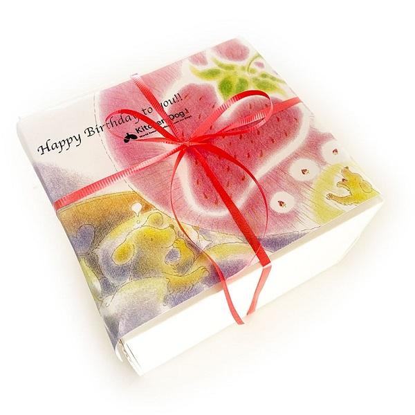 キッチンドッグ！ ブリス（至福のケーキ） ラッピング例（デザインは選べません）