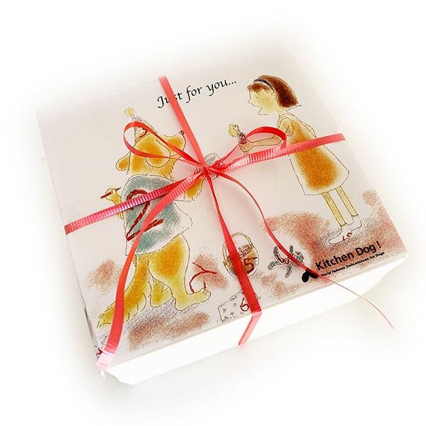 キッチンドッグ！ ブリス（至福のケーキ） ラッピング例（デザインは選べません）
