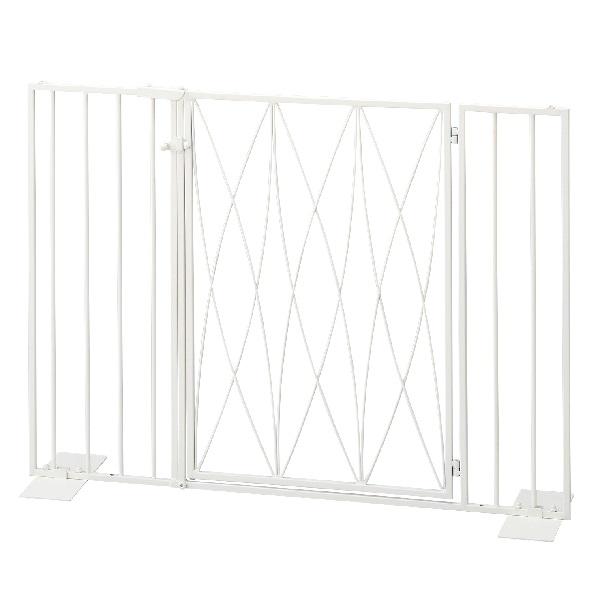 プチクール ペットゲート 扉あり（オーバル）ミルク