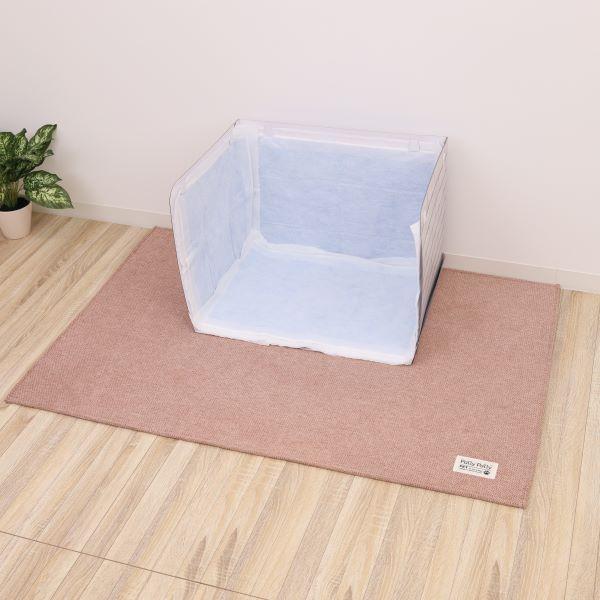 ペット撥水日和　ケージ用マット ピンク