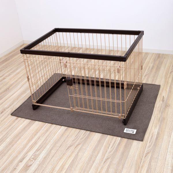 ペット撥水日和　ケージ用マット ブラウン