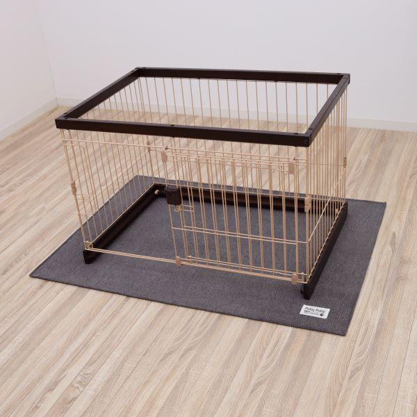 ペット撥水日和　ケージ用マット グレー