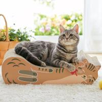 ごろん猫の爪とぎ （大型猫 段ボール製）