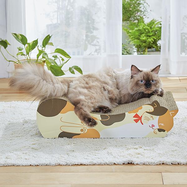 ごろん猫の爪とぎ ミケ 