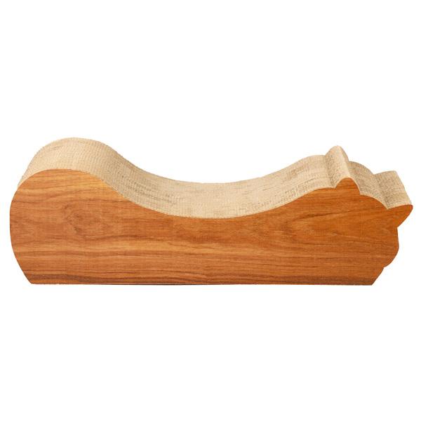 ごろん猫の爪とぎ　ナチュラル 木目調 裏面