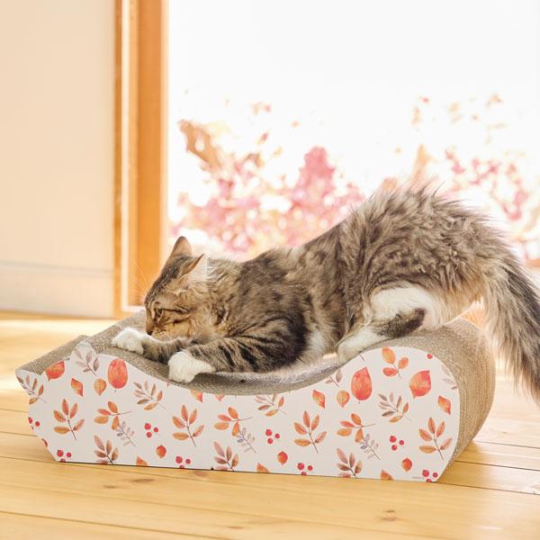 ごろん猫の爪とぎ　ナチュラル　季節限定柄 裏面