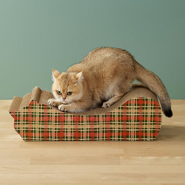 ごろん猫の爪とぎ　ナチュラル　季節限定柄 