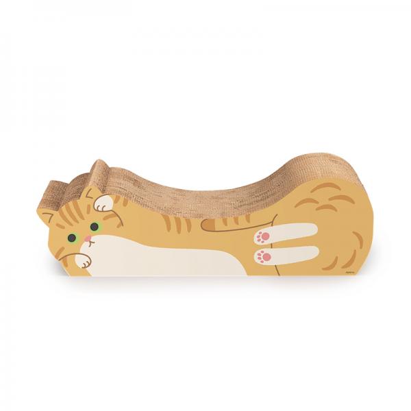 【募金付き】ごろん猫の爪とぎ 茶トラ