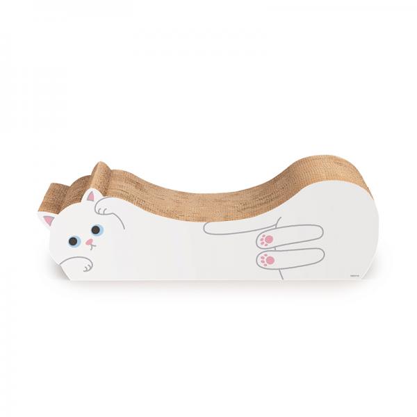 【募金付き】ごろん猫の爪とぎ シロ