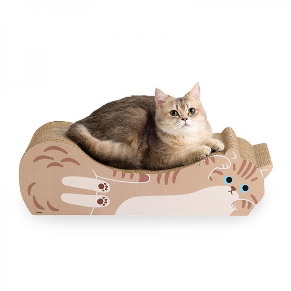 【募金付き】ごろん猫の爪とぎ 不動の大人気爪とぎ！／キジトラ