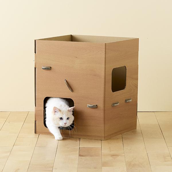 【募金付き】普通のダンボールより楽しいダンボールの小屋 なかなか良い物件じゃニャいの