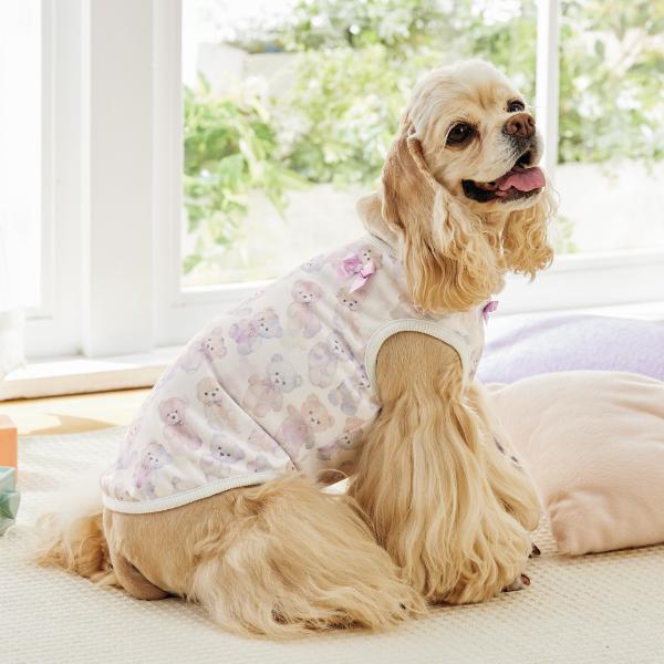 ヒートワン・ドリームベアタンク パープル（バスト53のサイズを着用 モデルサイズ：バスト51cm）