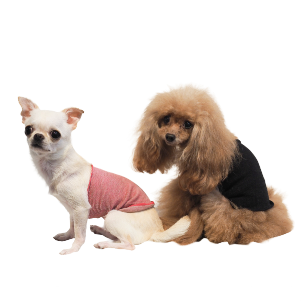 リカバリーわん　シルク腹巻 ピンク、ブラック