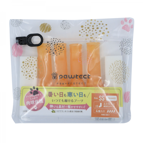 パウテクト（犬用オールシーズンブーツ） 3S・SSサイズは4個入り<br>※3S・オレンジは販売しておりません。