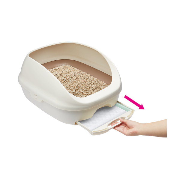 デオトイレハーフカバー本体セット 引き出し式でお手入れ簡単