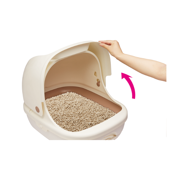 デオトイレフード付き本体セット お手入れしやすいスライドオープン