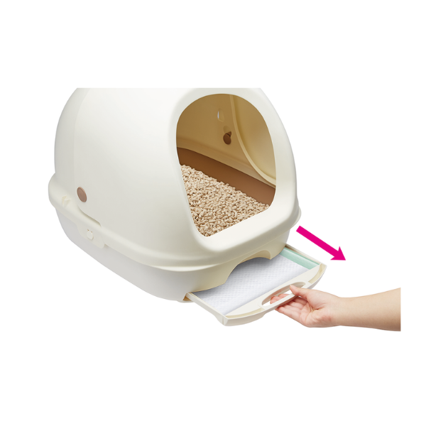 デオトイレフード付き本体セット 引き出し式でお手入れ簡単