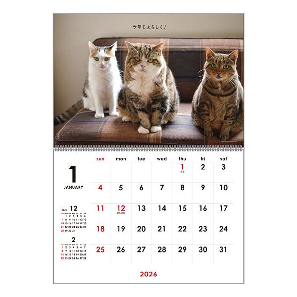 まるちゃんカレンダー２０２６ 壁掛け・中面