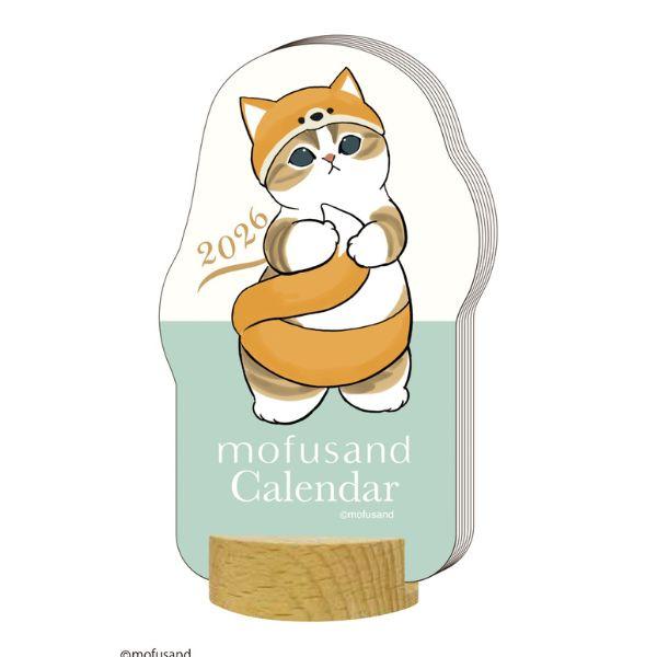 ダイカット卓上カレンダー　ｍｏｆｕｓａｎｄ　２０２６ 
