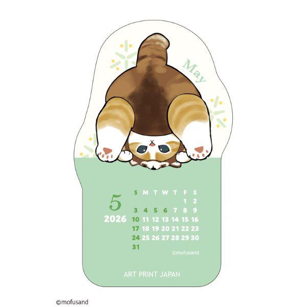 ダイカット卓上カレンダー　ｍｏｆｕｓａｎｄ　２０２６ 