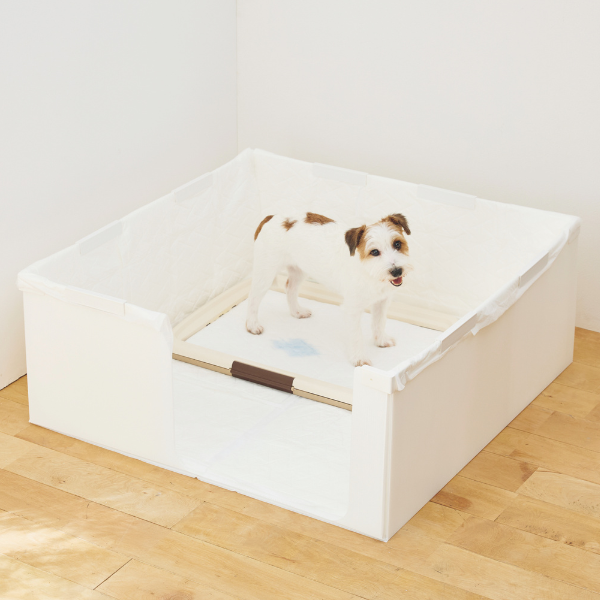 はみ出し飛び散りを防ぐ囲い付きトイレ（旧：やわらかプラダントイレ） Lサイズ