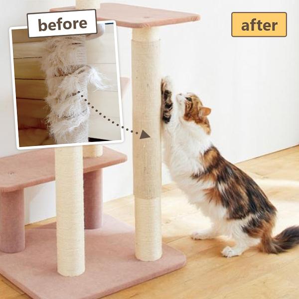 くるっと巻くだけ爪とぎカバー　キャットタワー用 