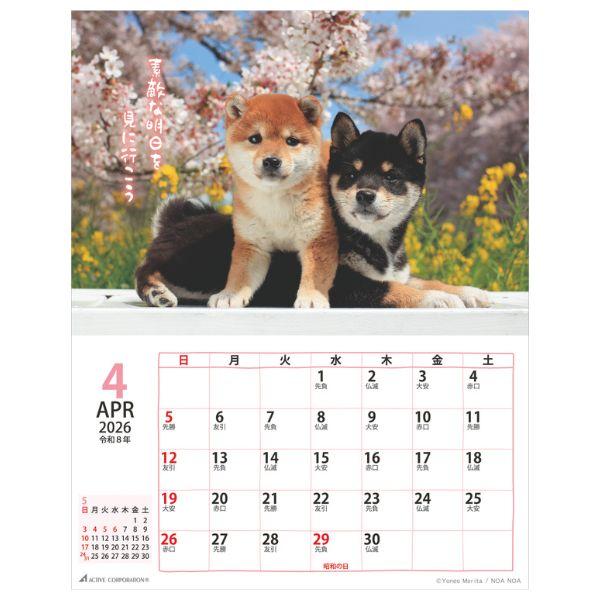 ＤＯＧマンスリー２０２６　壁掛けカレンダー 