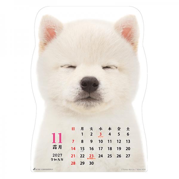 柴犬です２０２７　壁掛け 中面･11月