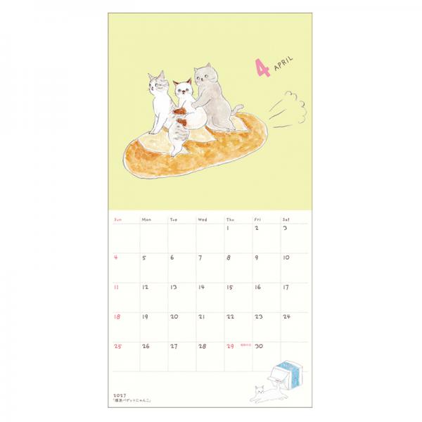 ＴＯＣＯＲＯＣＯＭＵＧＩカレンダー２０２７　壁掛け 中面・4月