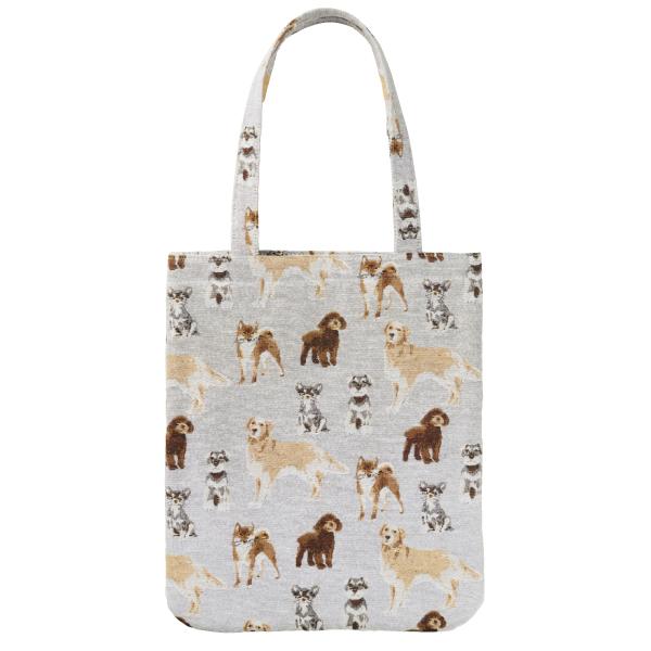 メニードッグ マチなしトートバッグ A4が入る使いやすいサイズ。