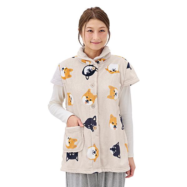 袖なしルームウェア シバトモフェイス 