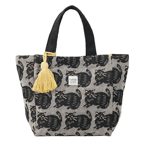 インドジャガード　バッグＭ　猫 シャノアグレイ