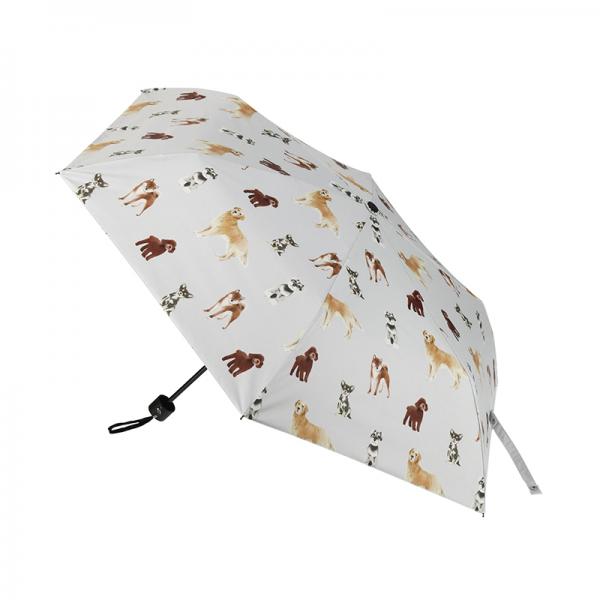 折りたたみ傘　犬 メニードッグ　グレイ