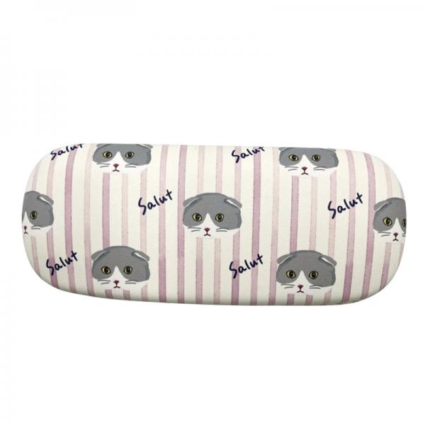 ミャウ マルシェ合皮 メガネケース・ピンク