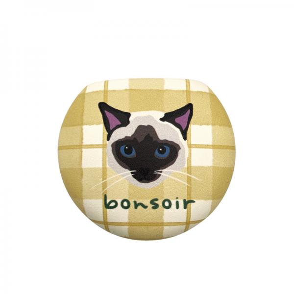 ミャウ マルシェ合皮 アクセサリーケース・イエロー