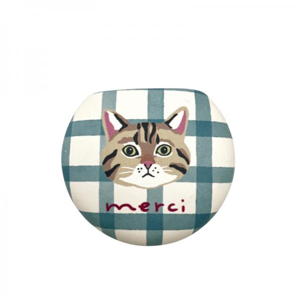 ミャウ マルシェ合皮 アクセサリーケース・ブルー