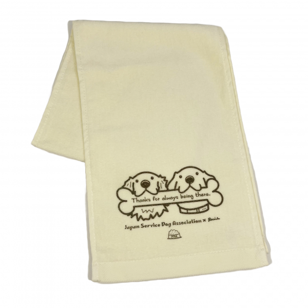 ＪＳＤＡチャリティ　ロングタオル　ボーン クリーム
