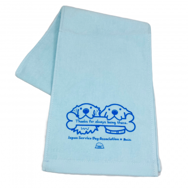 ＪＳＤＡチャリティ　ロングタオル　ボーン ブルー