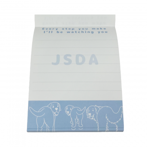 ＪＳＤＡチャリティ　メモ帳　おしり 中側