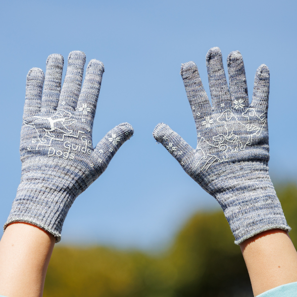 わんことの見守りがわかる軍手 ＭＩＸカラー 表側