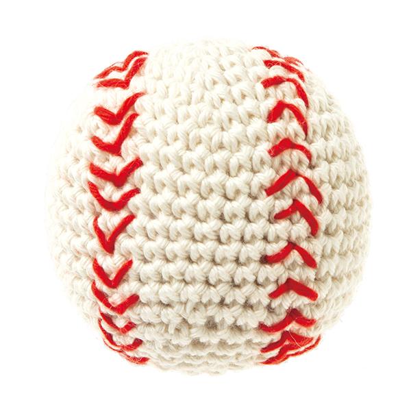 ハンドメイド・ニットトイ ベースボール