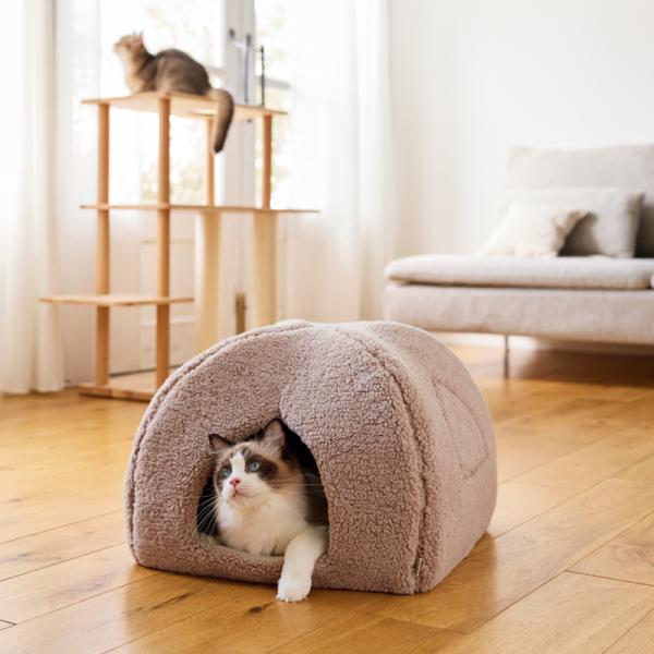 ふんわりかまくらベッド グレージュ