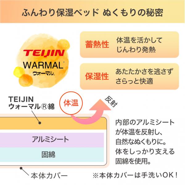 ふんわり保温ベッド 